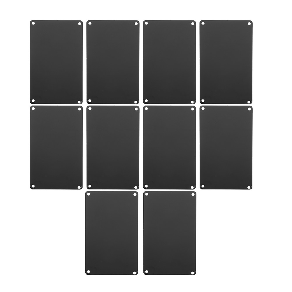 Industrial Print & Laser Inc - 10 plaques métalliques vierges en aluminium
