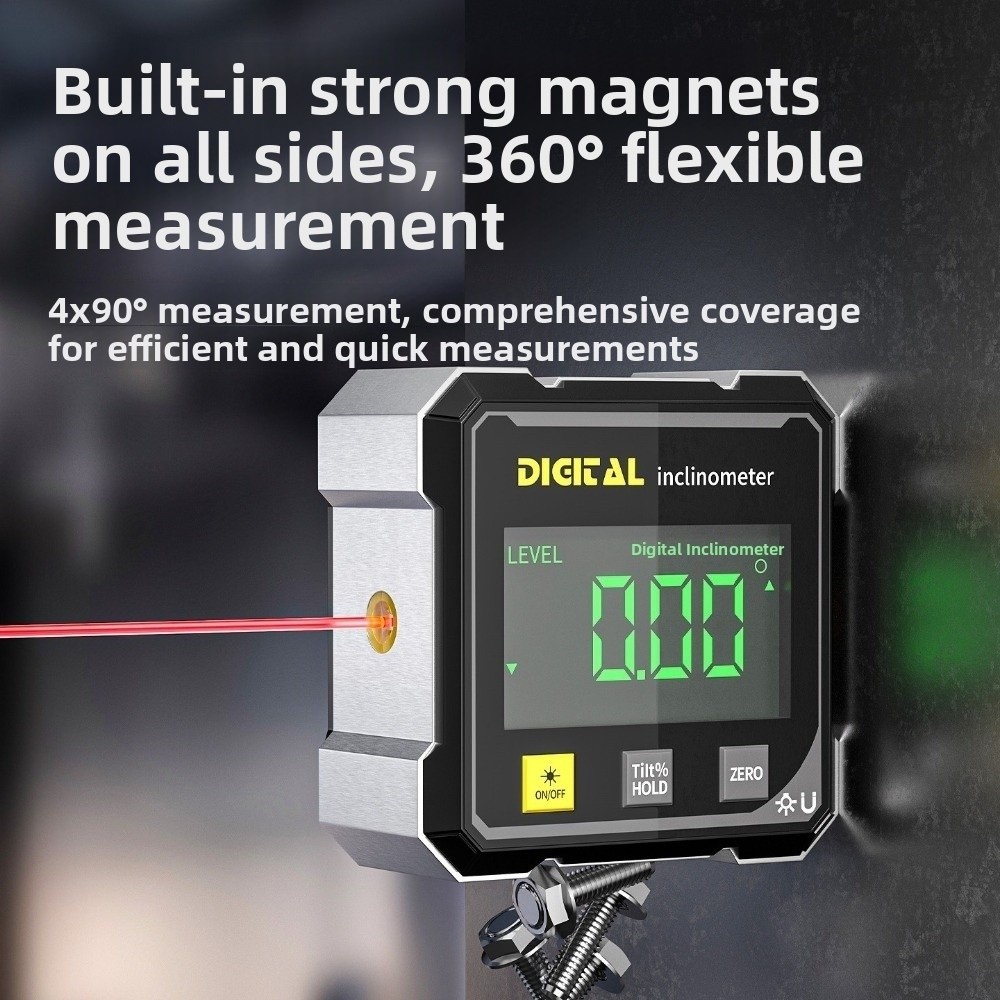 Industrial Laser Alignment - Jauge d'angle à affichage à quatre
