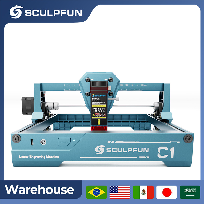 Industrial Laser Engraver - Graveur laser portable Sculpfun 3W C1