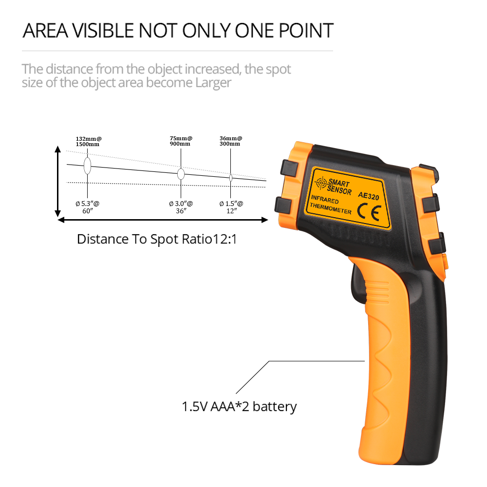 Thermomètre infrarouge numériq - Industrial Laser Thermometer avis et prix