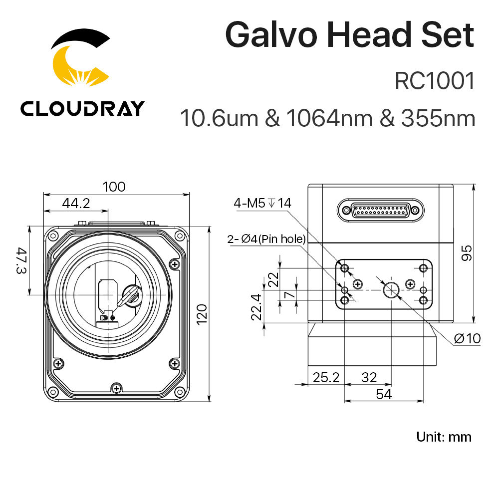 Cloudray-Ensemble de têtes de  - Galvo Scan Head avis et prix