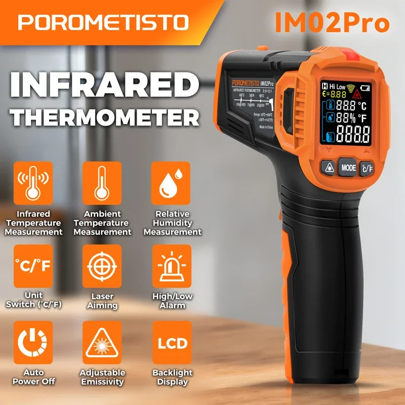 Thermomètre infrarouge -50~380 - Industrial Laser Thermometer avis et prix